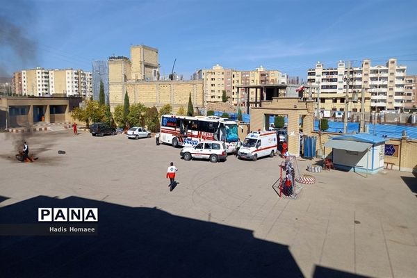 بیست و چهارمین مانور سراسری زلزله و ایمنی مدارس در شهرستان فسا