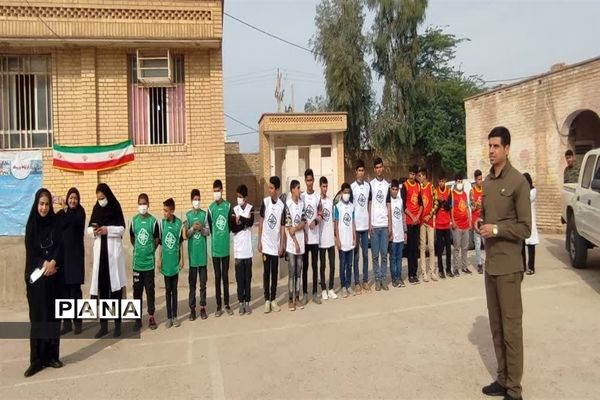 آیین نواختن زنگ مانور سراسری زلزله و ایمنی در شهرستان کارون