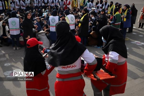 بیست و چهارمین مانور سراسری زلزله و ایمنی در تبریز