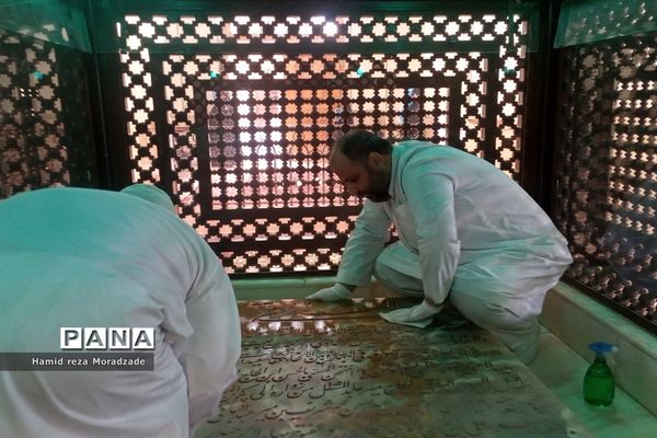 آیین معنوی غبارروبی مرقد شهید آیت الله مدرس (ره)