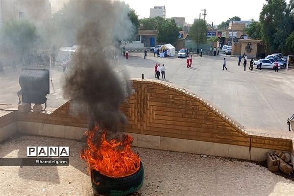 بیست و چهارمین مانور سراسری زلزله و ایمنی مدارس در شوشتر