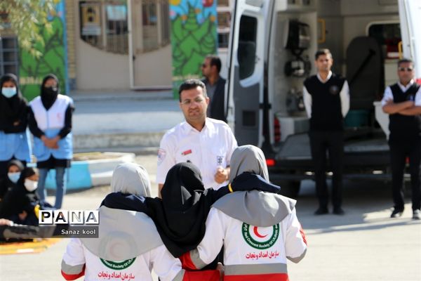 بیست و چهارمین مانور سراسری زلزله و ایمنی مدارس در شهرستان زابل