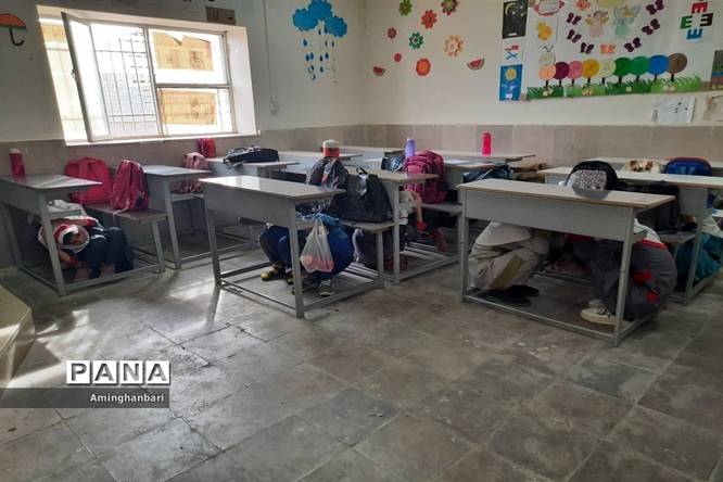 بیست و چهارمین مانور سراسری زلزله و ایمنی در مدارس عشایری خوزستان