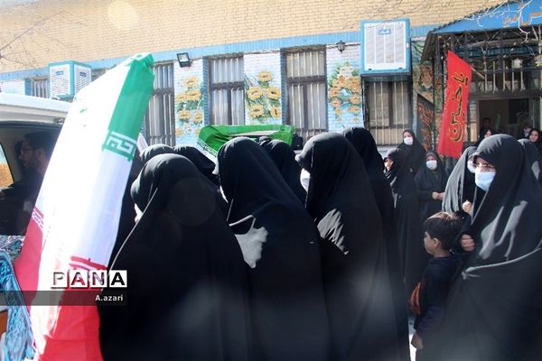 تشیع پیکر مطهر شهید گمنام در شهرکرد