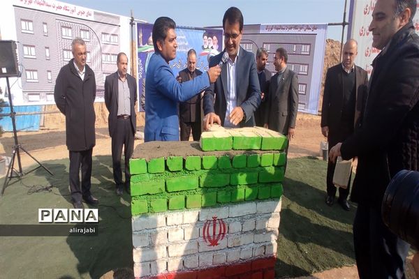 آیین خشت‌گذاری مدرسه حضرت سیدالشهدا (ع) منطقه کهریزک
