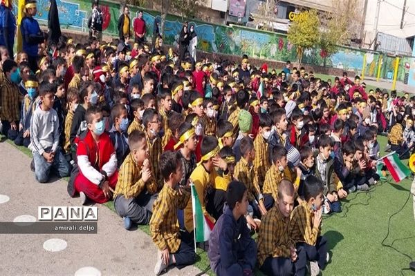 تشییع شهید گمنام در مدارس ناحیه 3 شیراز
