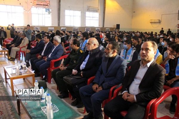 تشییع شهید گمنام در دبیرستان شریعتی بوشهر
