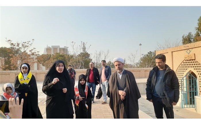 بازدید از تخت فولاد با حضور اعضا و خبرنگاران پانای سازمان دانش‌آموزی استان اصفهان/فیلم ۴
