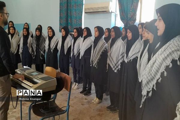 تشییع شهید گمنام در دبیرستان  فاطمه زهرا(س) بوشهر
