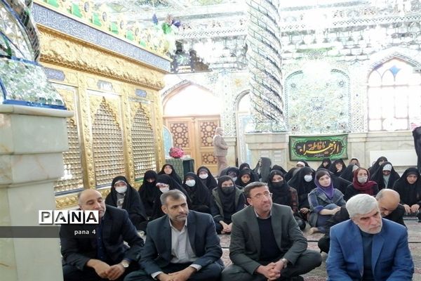 زیارت از امامزادگان پنج تن  لویزان و تجدید میثاق با شهدا