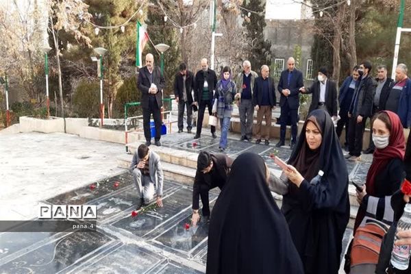 زیارت از امامزادگان پنج تن  لویزان و تجدید میثاق با شهدا