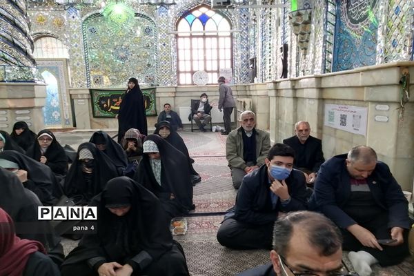 زیارت از امامزادگان پنج تن  لویزان و تجدید میثاق با شهدا