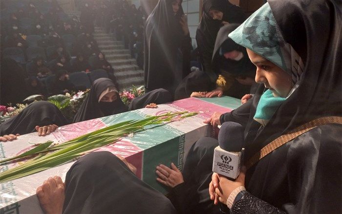 استقبال از شهید گمنام در اداره کل آموزش و پرورش استان اصفهان