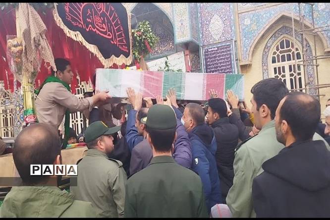 تشییع شهید گمنام در شهرستان اقلید