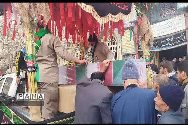 تشییع شهید گمنام  در شهرستان اقلید