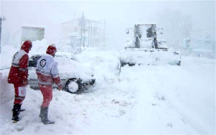 امدادرسانی هلال احمر به 281 نفر در برف و کولاک کشور