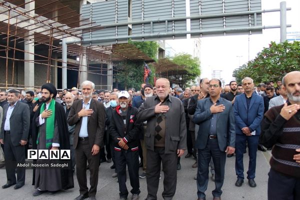 تشییع پیکر 3 شهید گمنام دفاع مقدس در بوشهر