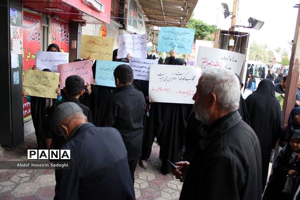 تشییع پیکر 3 شهید گمنام دفاع مقدس در بوشهر