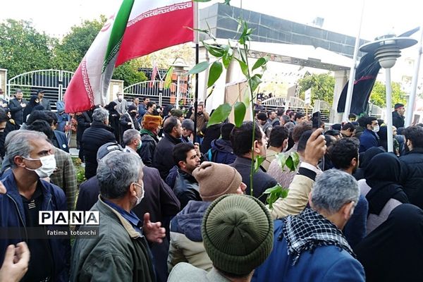 تشییع شهدای گمنام  دفاع مقدس در فارس