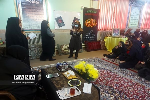 مراسم سوگواری شهادت حضرت زهرا (س) دبیرستان شهید بابایی منطقه ۱۳