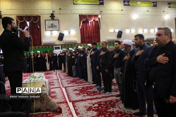 مراسم سوگواری شهادت حضرت فاطمه زهرا (س) در حسینیه ثار‌الله بوشهر