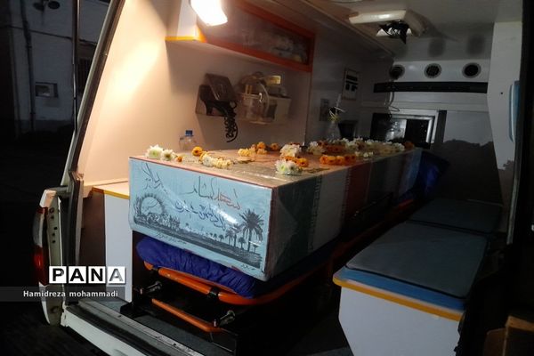 مراسم استقبال از شهید گمنام در قائمشهر