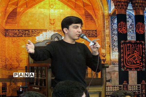 عزاداری دانش‌آموزان شهرستان پردیس در روز شهادت حضرت فاطمه زهرا(س)