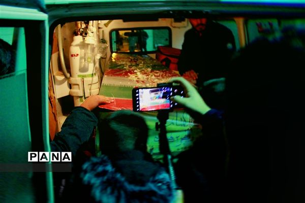 مراسم استقبال از شهید گمنام