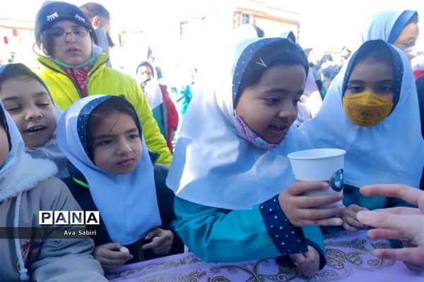 یک روز با شیر در مدارس آباده