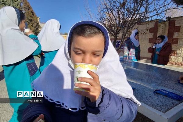 یک روز با شیر در مدارس آباده