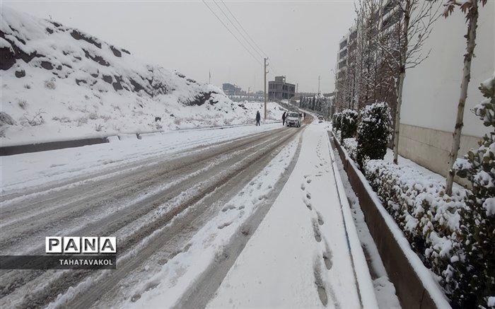 بارش برف و باران در نقاط مختلف کشور