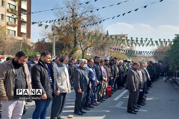 آیین تشییع و خاکسپاری شهید‌ گمنام در اداره‌کل آموزش و پرورش فارس