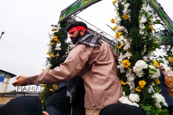 مراسم تشییع پیکر شهدای گمنام دفاع مقدس، مصادف با سالروز شهادت حضرت زهرا (س) در گیلان
