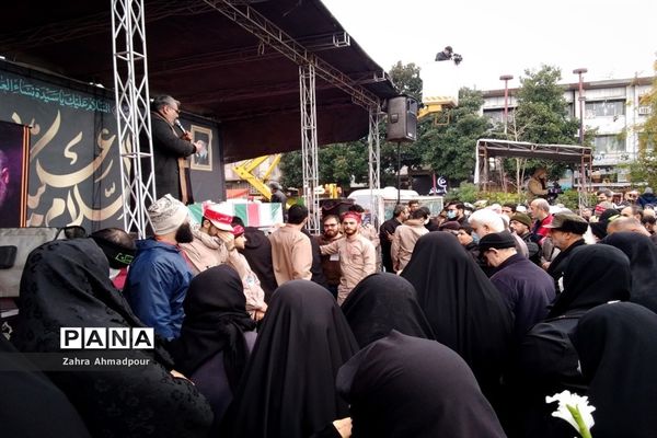 مراسم تشییع پیکر شهدای گمنام دفاع مقدس، مصادف با سالروز شهادت حضرت زهرا (س) در گیلان