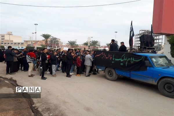 شرکت فرهنگیان و دانش‌آموزان در مراسم اجتماع بزرگ سوگواران فاطمی