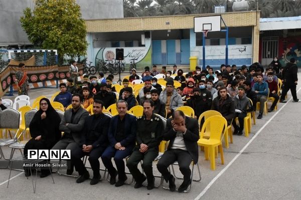 میهمانی شهید گمنام در مدارس جهرم