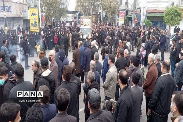 آیین استقبال و تشییع شهید گمنام در قائمشهر