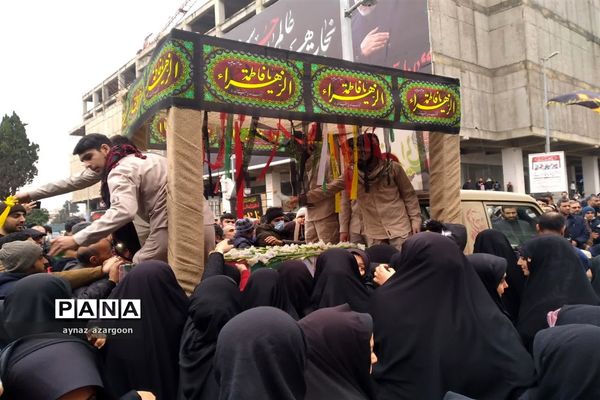 آیین استقبال و تشییع شهید گمنام در قائمشهر