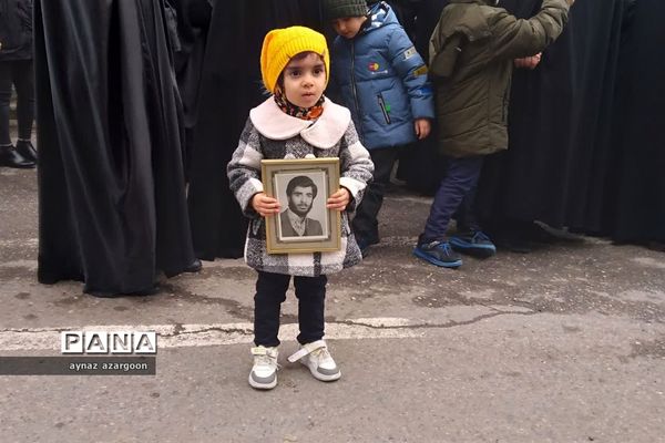 آیین استقبال و تشییع شهید گمنام در قائمشهر