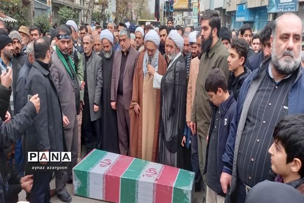 آیین استقبال و تشییع شهید گمنام در قائمشهر
