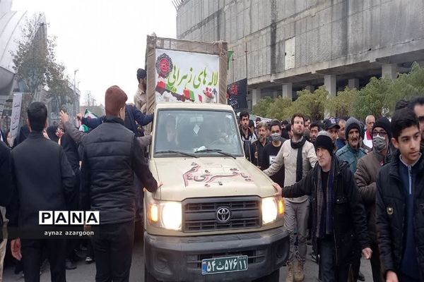 آیین استقبال و تشییع شهید گمنام در قائمشهر