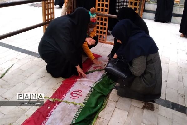 آیین استقبال و تشییع شهید گمنام در قائمشهر