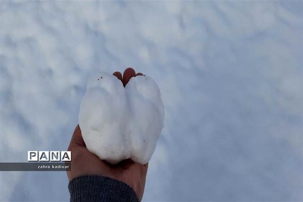 روز برفی در آباده