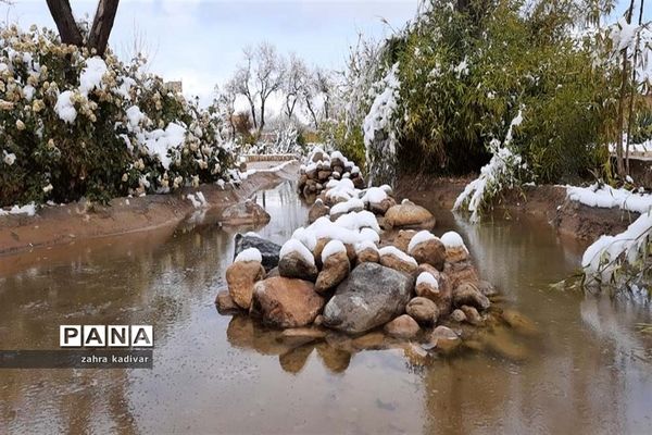 روز برفی در آباده