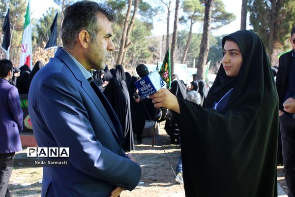 مراسم تشییع و تدفین شهید گمنام در پردیس شهید صدوقی کرمانشاه