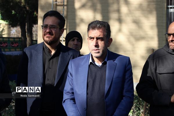 مراسم تشییع و تدفین شهید گمنام در پردیس شهید صدوقی کرمانشاه