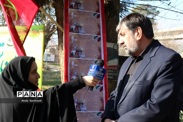 مراسم تشییع و تدفین شهید گمنام در پردیس شهید صدوقی کرمانشاه
