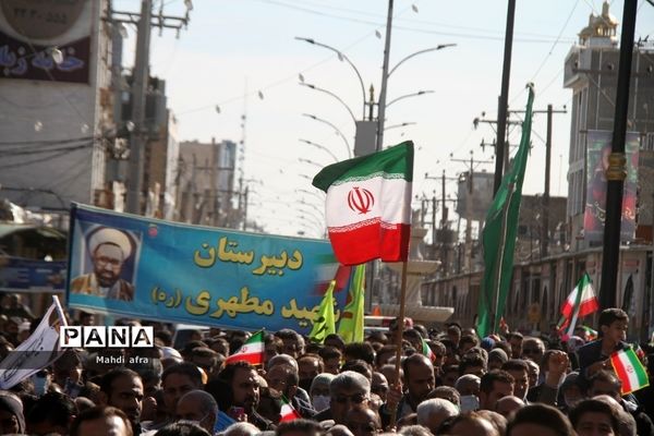 راهپیمایی 9 دی روز بصیرت و میثاق با ولایت در شهرستان بهبهان