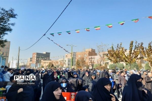 راهپیمایی حماسه نهم دی در شهرستان پاکدشت