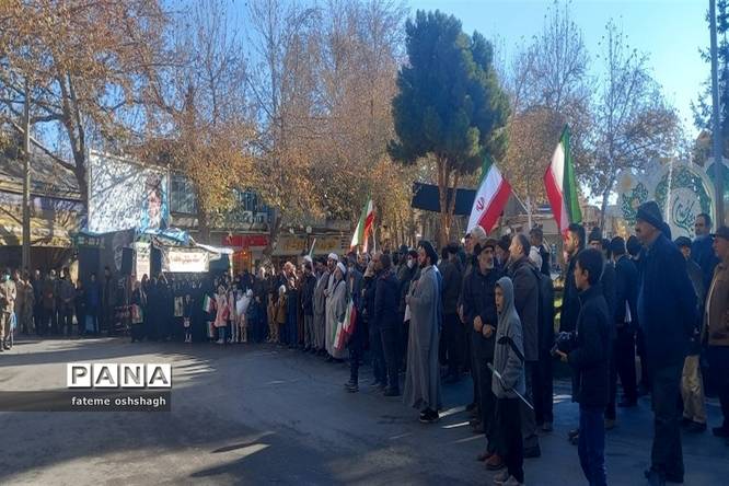 اجتماع پرشکوه فاطمیون بهمناسبت حماسه نهم دی درطرقبه شاندیز